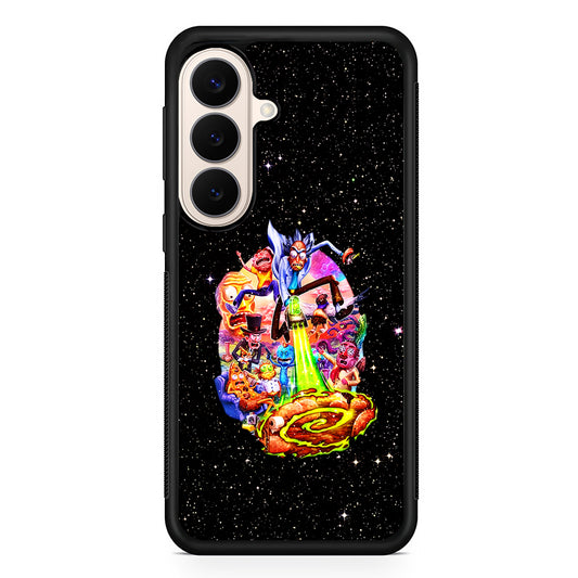 Rick and Morty Galaxy Starlight Samsung Galaxy S26 Case | Durable Protective Rubber Cover