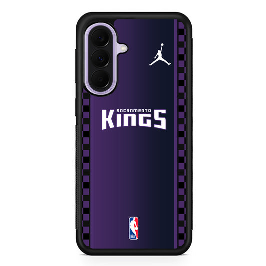 NBA Sacramento Kings Purple Jordan Samsung Galaxy A37 Case | Samsung Galaxy A37 Rubber Protective Case