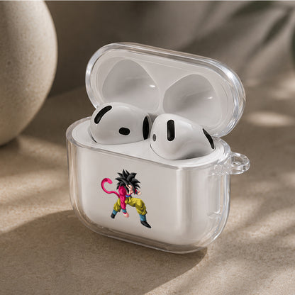 Dragon Ball Awakened Goku SS4 Protective Apple Airpods 4 Clear Case - Durable Clear Protection