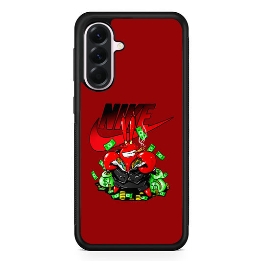 Nike Mr. Krabs Gangster Samsung Galaxy A56 Case | Samsung Galaxy A56 Protective Rubber Case