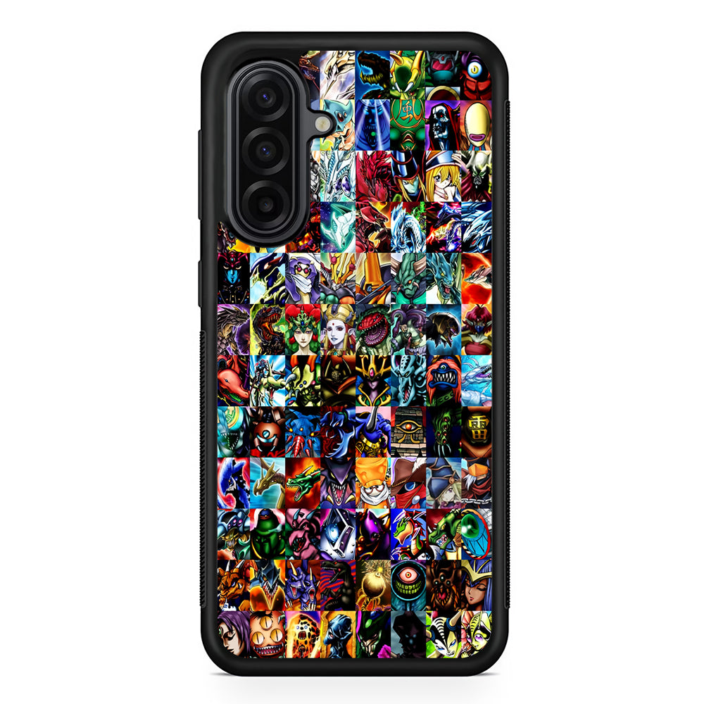 Yu-Gi-Oh All Monster Cards Samsung Galaxy A17 Case | Durable Rubber Samsung Galaxy A17 Phone Case
