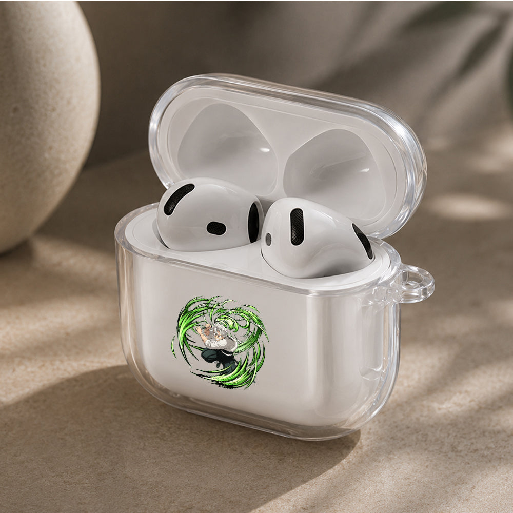 Demon Slayer Sanemi Protective Apple Airpods 4 Clear Case - Durable Clear Protection