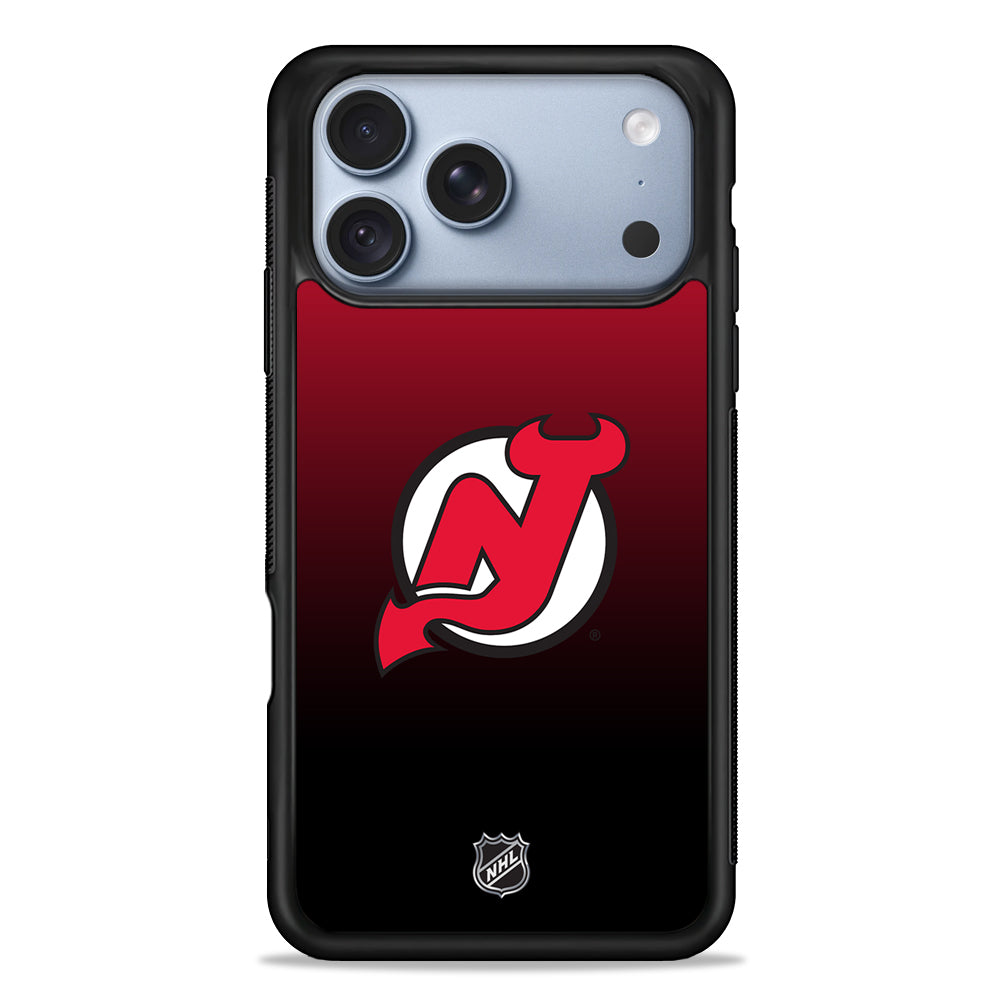 NHL New Jersey Devils Gradient iPhone 18 Pro Case - iPhone 18 Pro Silicone Case