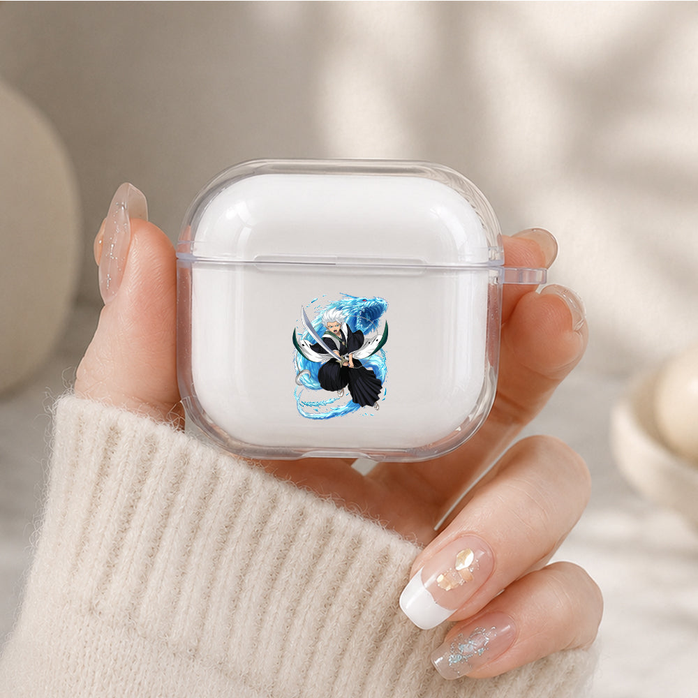 Bleach Toshiro Hitsugaya Protective Apple Airpods 4 Clear Case - Durable Clear Protection