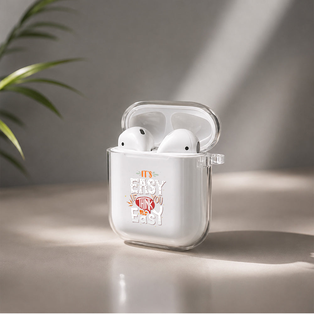 It's Easy Protective Clear Case Cover For Apple Airpods | Soft Silicone AirPods 1 / 2 Case | Protective Cover