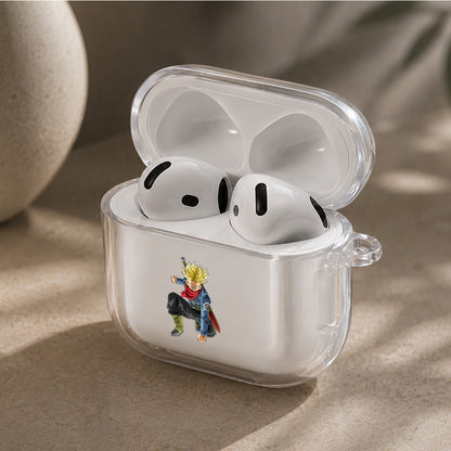Dragon Ball Future Trunks Protective Apple Airpods 4 Clear Case - Durable Clear Protection