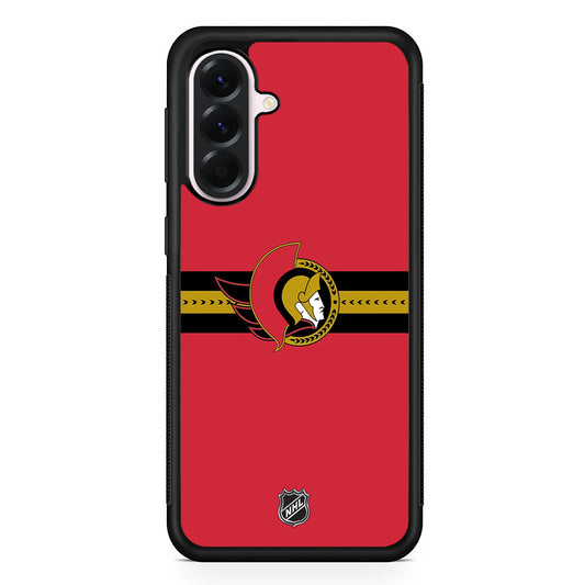 NHL Ottawa Senators Red Samsung Galaxy A56 Case | Samsung Galaxy A56 Protective Rubber Case