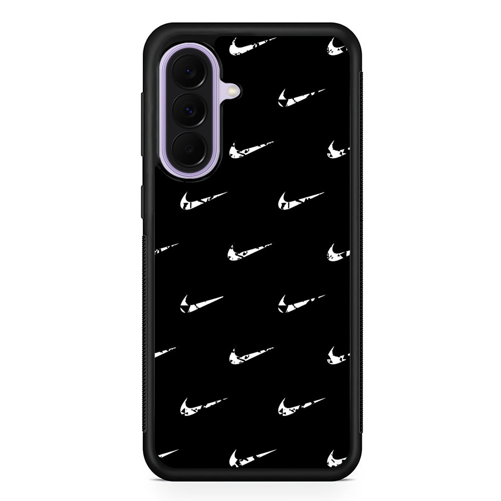 Nike Logo Pattern Samsung Galaxy A37 Case | Samsung Galaxy A37 Rubber Protective Case