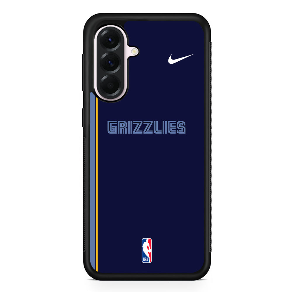 NBA Memphis Grizzlies Navy Nike Samsung Galaxy A56 Case | Samsung Galaxy A56 Protective Rubber Case