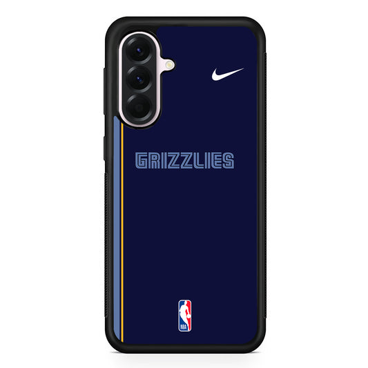 NBA Memphis Grizzlies Navy Nike Samsung Galaxy A56 Case | Samsung Galaxy A56 Protective Rubber Case