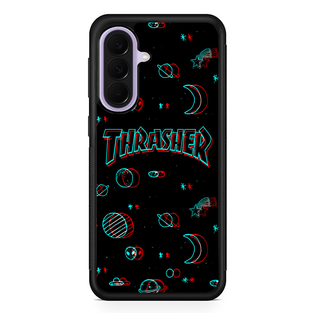 Thrasher Neon Galaxy Samsung Galaxy A37 Case | Samsung Galaxy A37 Rubber Protective Case