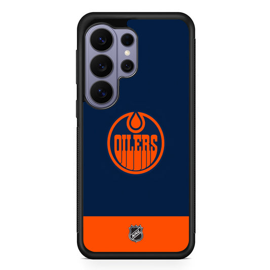 NHL Edmonton Oilers Navy Samsung Galaxy S26 Ultra Case | Protective Rubber Cover