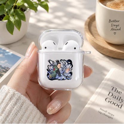 Shikamaru Shadow Jutsu Protective Clear Case Cover For Apple Airpods | Soft Silicone AirPods 1 / 2 Case | Protective Cover