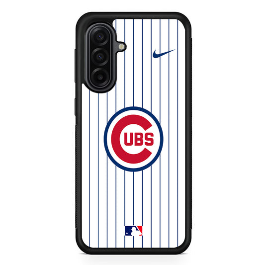 MLB Chicago Cubs White Nike Samsung Galaxy A17 Case | Durable Rubber Samsung Galaxy A17 Phone Case
