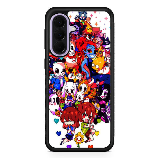 Undertale White Samsung Galaxy A37 Case | Samsung Galaxy A37 Rubber Protective Case