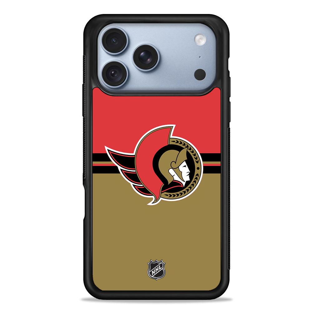 NHL Ottawa Senators Team iPhone 18 Pro Case - iPhone 18 Pro Silicone Case