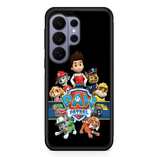 Paw Patrol Black Samsung Galaxy S26 Ultra Case | Protective Rubber Cover