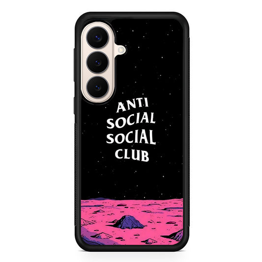 Anti Social Club Moon Samsung Galaxy S26 Case | Durable Protective Rubber Cover