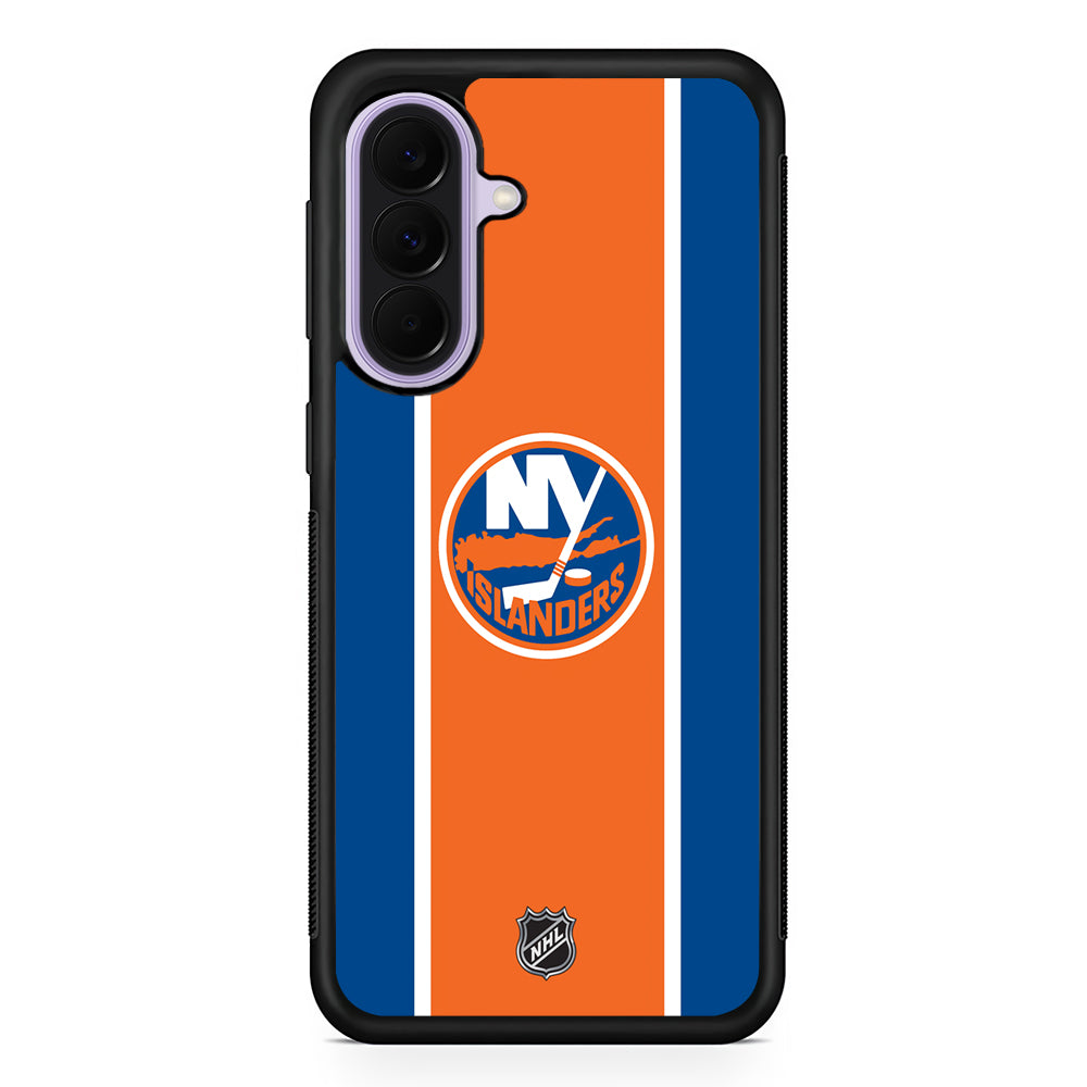 NHL New York Islanders Orange Samsung Galaxy A37 Case | Samsung Galaxy A37 Rubber Protective Case