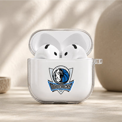 NBA Dallas Mavericks Logo Protective Apple Airpods 4 Clear Case - Durable Clear Protection