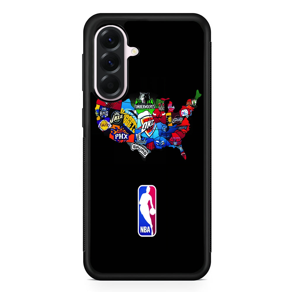 NBA Basketball Samsung Galaxy A56 Case | Samsung Galaxy A56 Protective Rubber Case