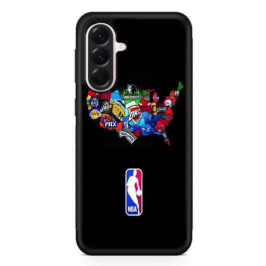 NBA Basketball Samsung Galaxy A56 Case | Samsung Galaxy A56 Protective Rubber Case
