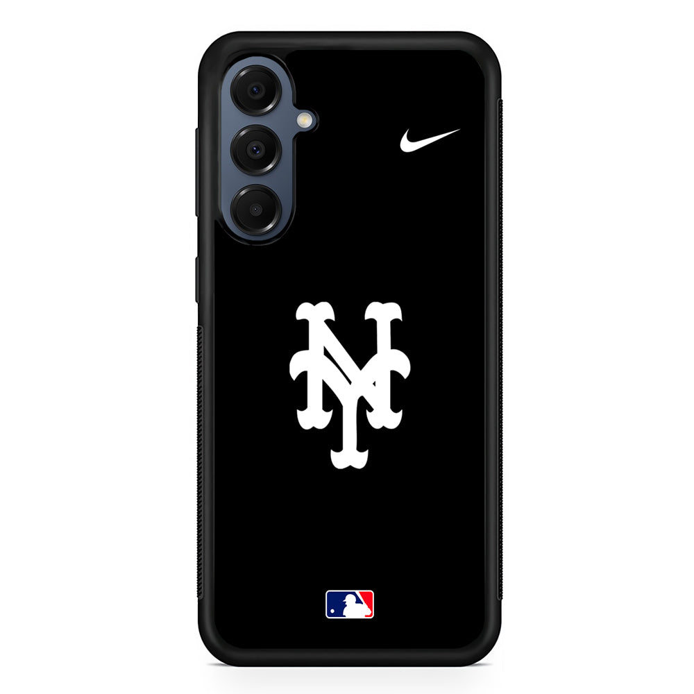 MLB New York Mets Black Nike Samsung Galaxy A16 Case | Slim Protective Cover for Samsung Galaxy A16