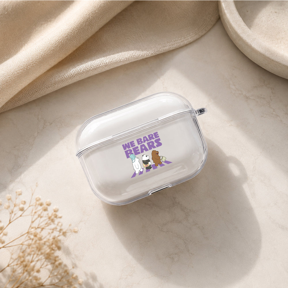 We Bare Bears Abbey Road Protective Apple AirPods Pro 3 Clear Case | Shockproof Cover