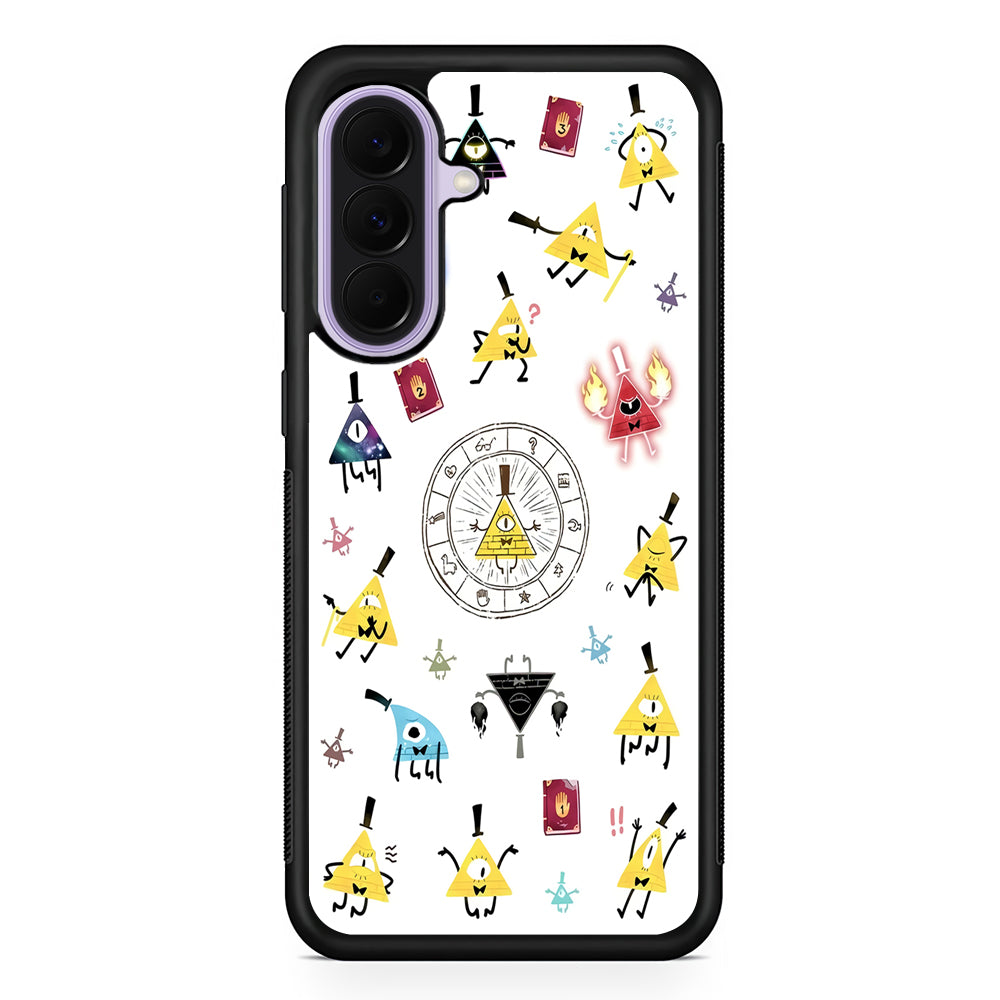 Gravity Falls Bill Cipher Doodle Samsung Galaxy A37 Case | Samsung Galaxy A37 Rubber Protective Case