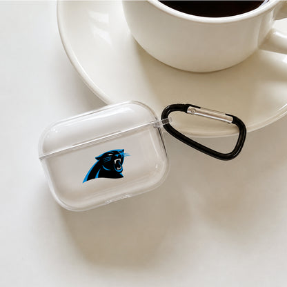 NFL Carolina Panthers Symbol Protective Apple AirPods Pro 3 Clear Case | Shockproof Cover