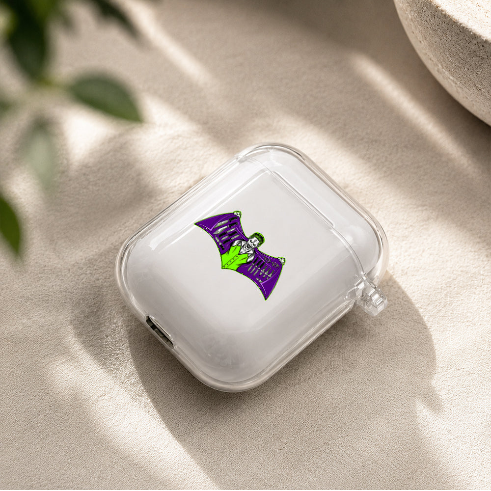 Joker Batman Logo Protective Clear Case Cover For Apple Airpods | Soft Silicone AirPods 1 / 2 Case | Protective Cover