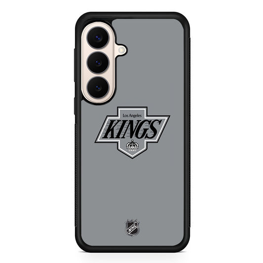 NHL Los Angeles Kings Gray Samsung Galaxy S26 Case | Durable Protective Rubber Cover