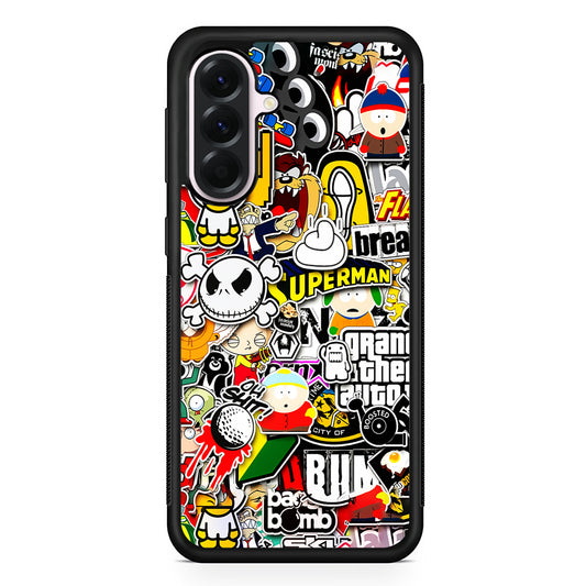 Sticker Collection Image Samsung Galaxy A56 Case | Samsung Galaxy A56 Protective Rubber Case