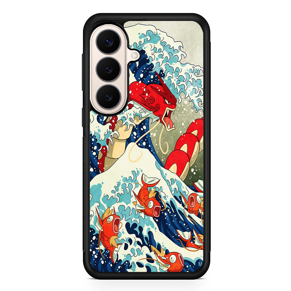 The Great Wave Gyarados Samsung Galaxy S26 Case | Durable Protective Rubber Cover