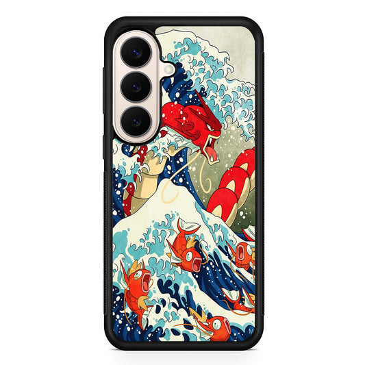 The Great Wave Gyarados Samsung Galaxy S26 Case | Durable Protective Rubber Cover