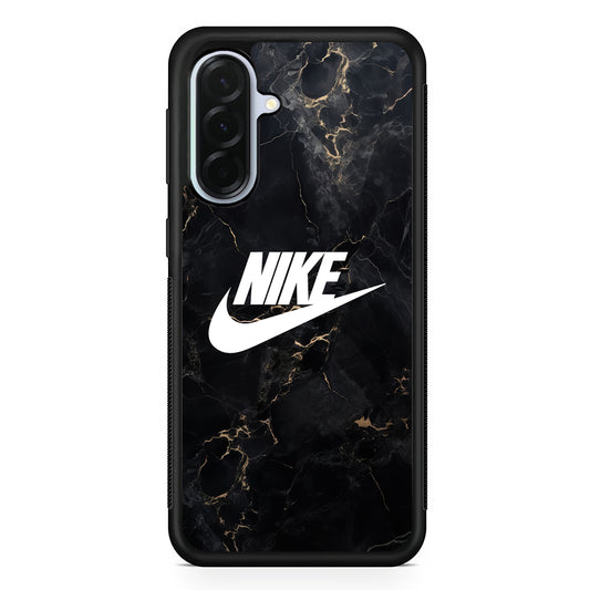 Nike Logo Black Stone Marble Samsung Galaxy A36 Case | Durable Samsung Galaxy A36 Protective Case