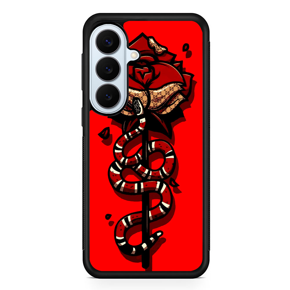 Red Rose Red Snake Samsung Galaxy S26 Plus Case | Slim Protective Rubber Cover