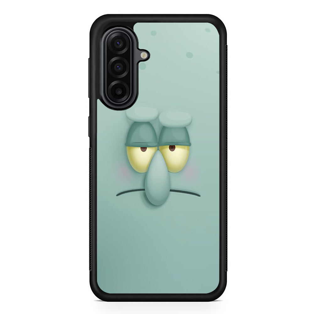 Squidward Tentacles Face Samsung Galaxy A17 Case | Durable Rubber Samsung Galaxy A17 Phone Case