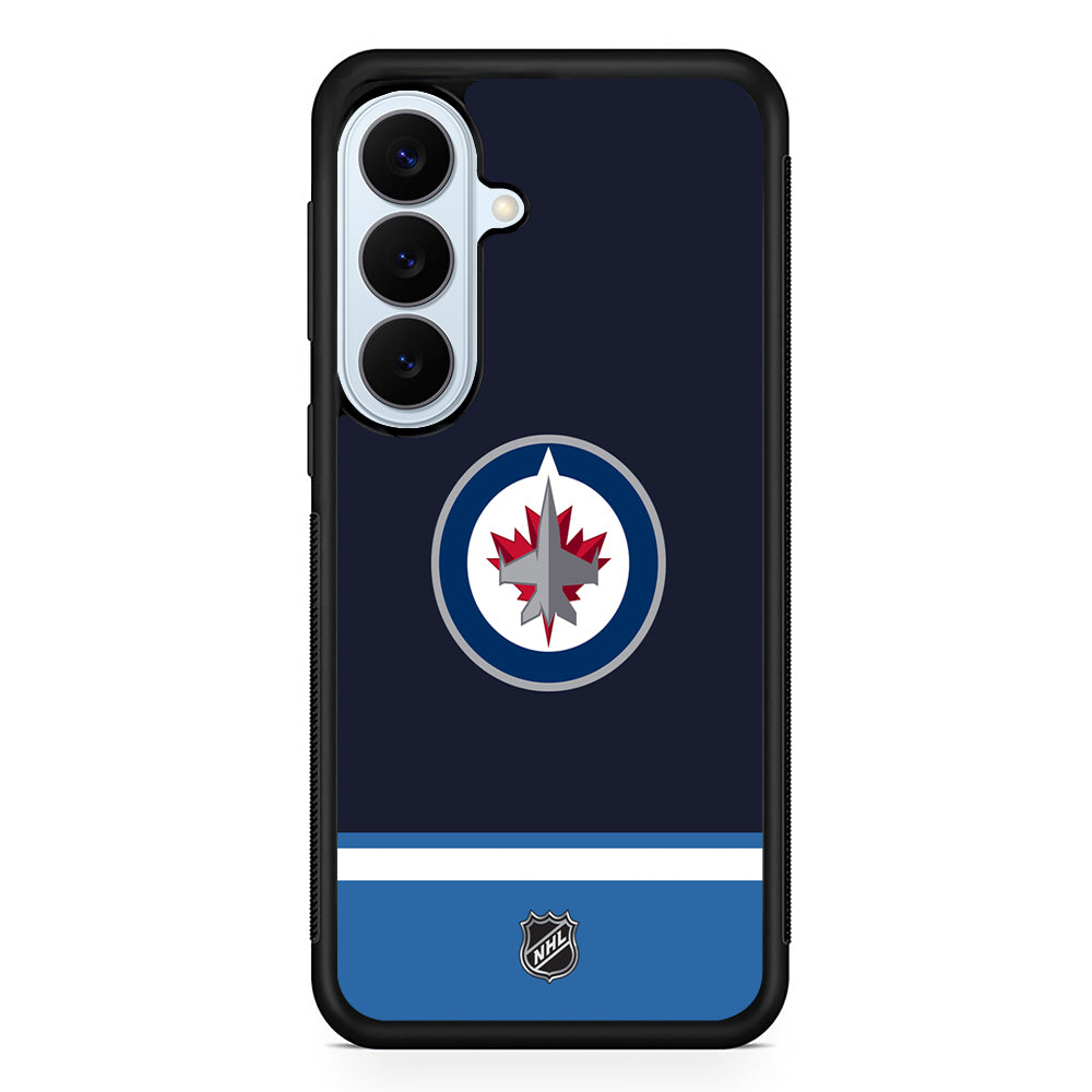 NHL Winnipeg Jets Navy Samsung Galaxy S26 Plus Case | Slim Protective Rubber Cover
