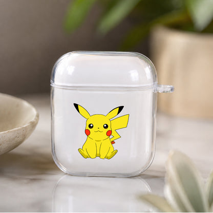 Pikachu Electric Pokemon Protective Clear Case Cover For Apple Airpods | Soft Silicone AirPods 1 / 2 Case | Protective Cover