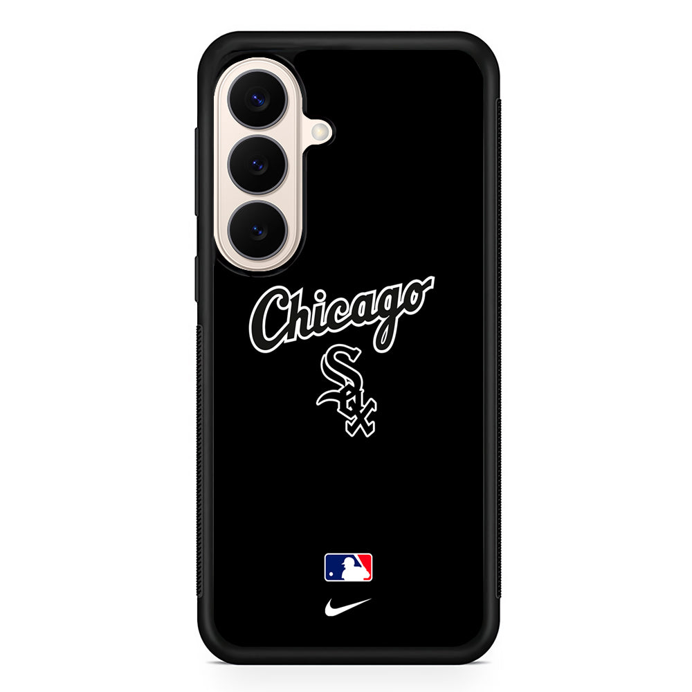 MLB Chicago White Sox Black Nike Samsung Galaxy S26 Case – Slim Protective Phone Cover
