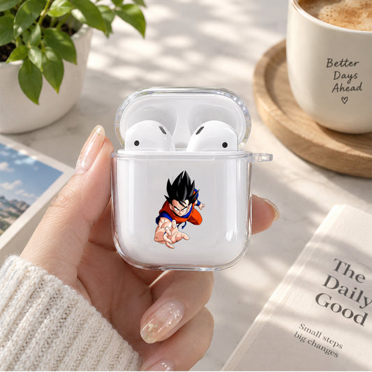 Dragon Ball Z Goku Protective Clear Case Cover For Apple Airpods | Soft Silicone AirPods 1 / 2 Case | Protective Cover