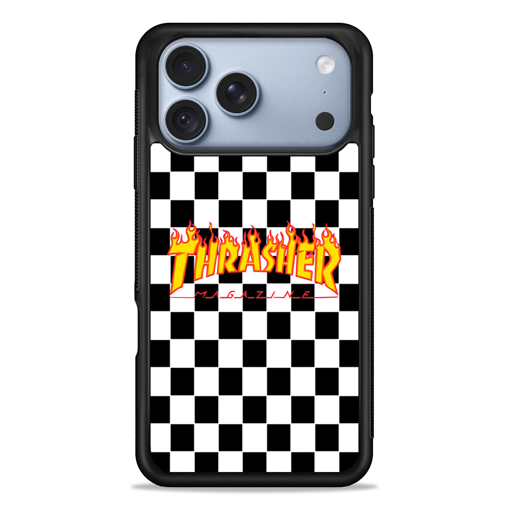 Thrasher Chess Board Background iPhone 18 Pro Case - iPhone 18 Pro Silicone Case