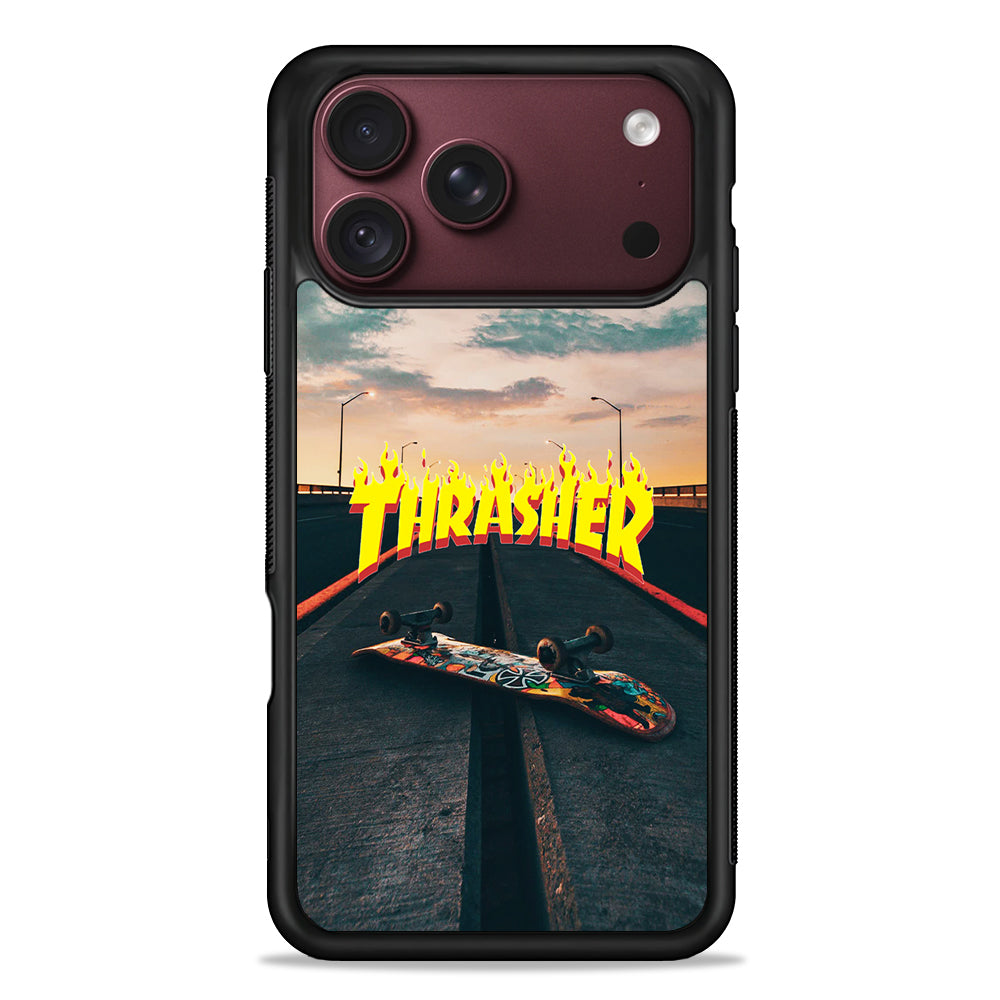 Thrasher Skate Street View iPhone 18 Pro Max Case – Slim Silicone Protective Cover