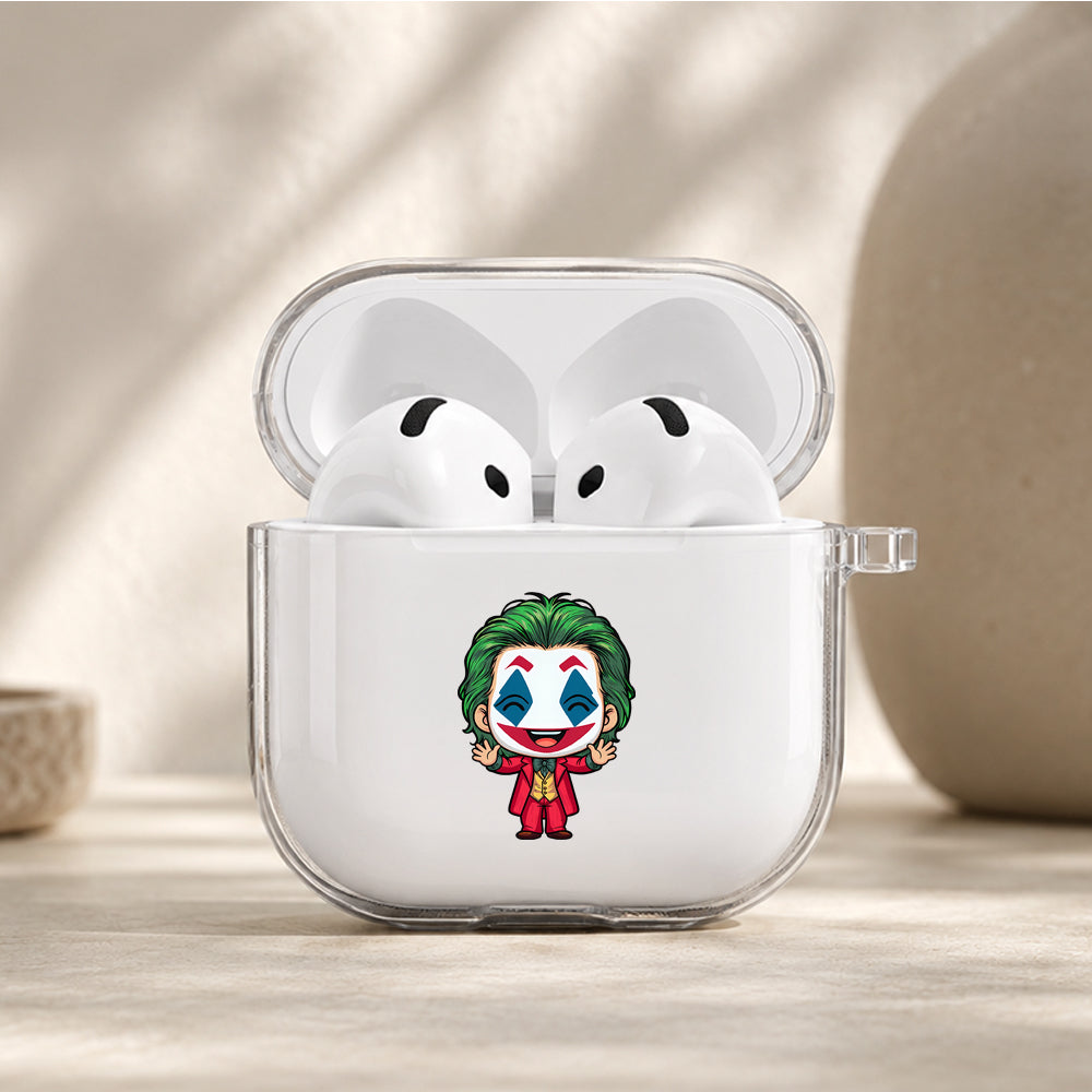 Joker Cute Chibi Protective Apple Airpods 4 Clear Case - Durable Clear Protection