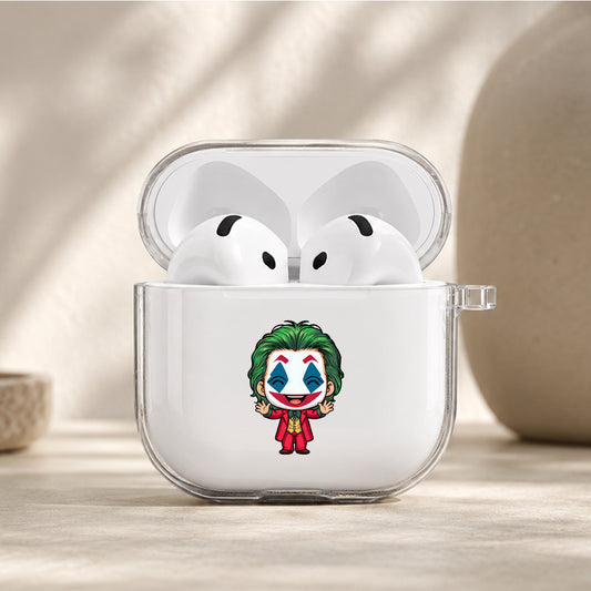 Joker Cute Chibi Protective Apple Airpods 4 Clear Case - Durable Clear Protection