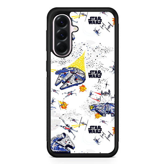 Star Wars Fighter Plane Samsung Galaxy A56 Case | Samsung Galaxy A56 Protective Rubber Case