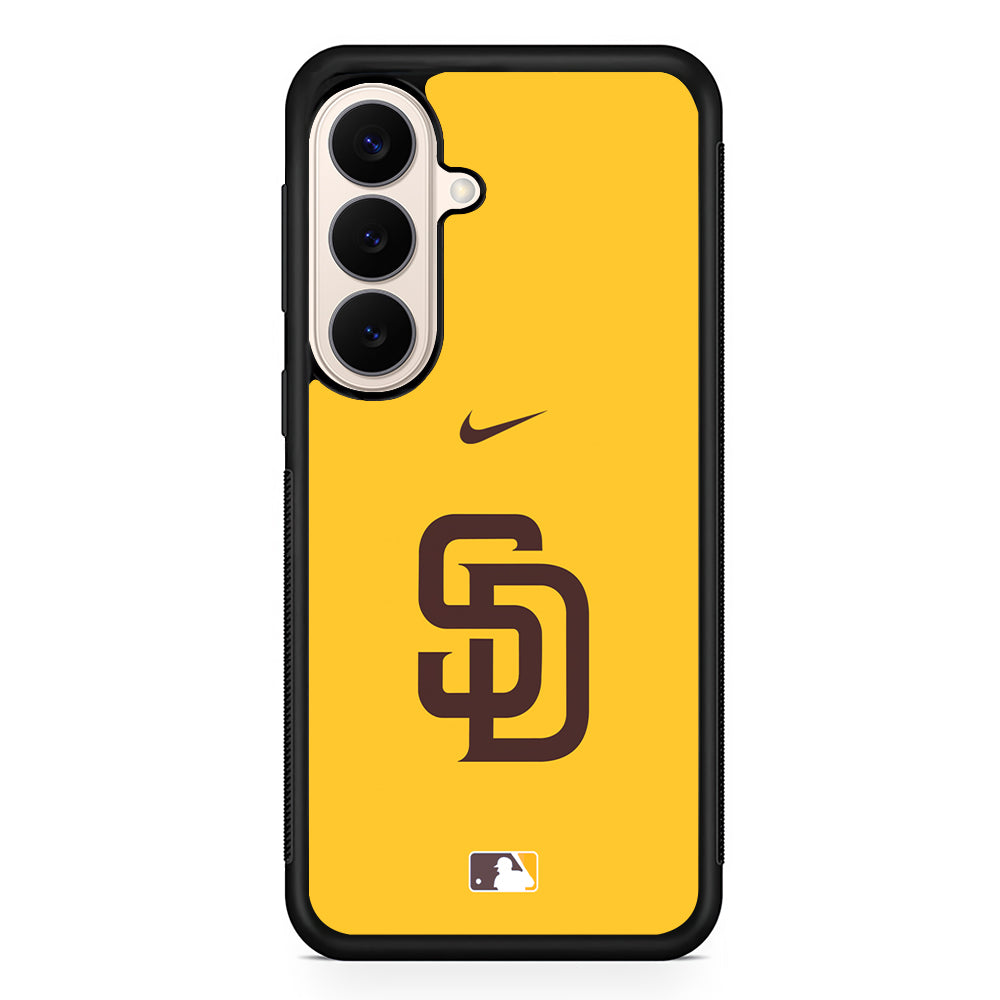MLB San Diego Padres Yellow Nike Samsung Galaxy S26 Case – Slim Protective Phone Cover
