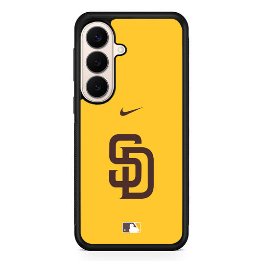 MLB San Diego Padres Yellow Nike Samsung Galaxy S26 Case – Slim Protective Phone Cover