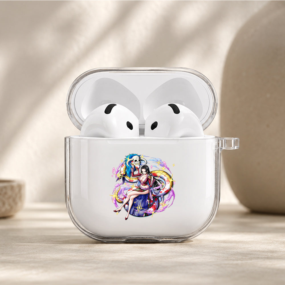 Boa Hancock Pirate Empress Protective Apple Airpods 4 Clear Case - Durable Clear Protection